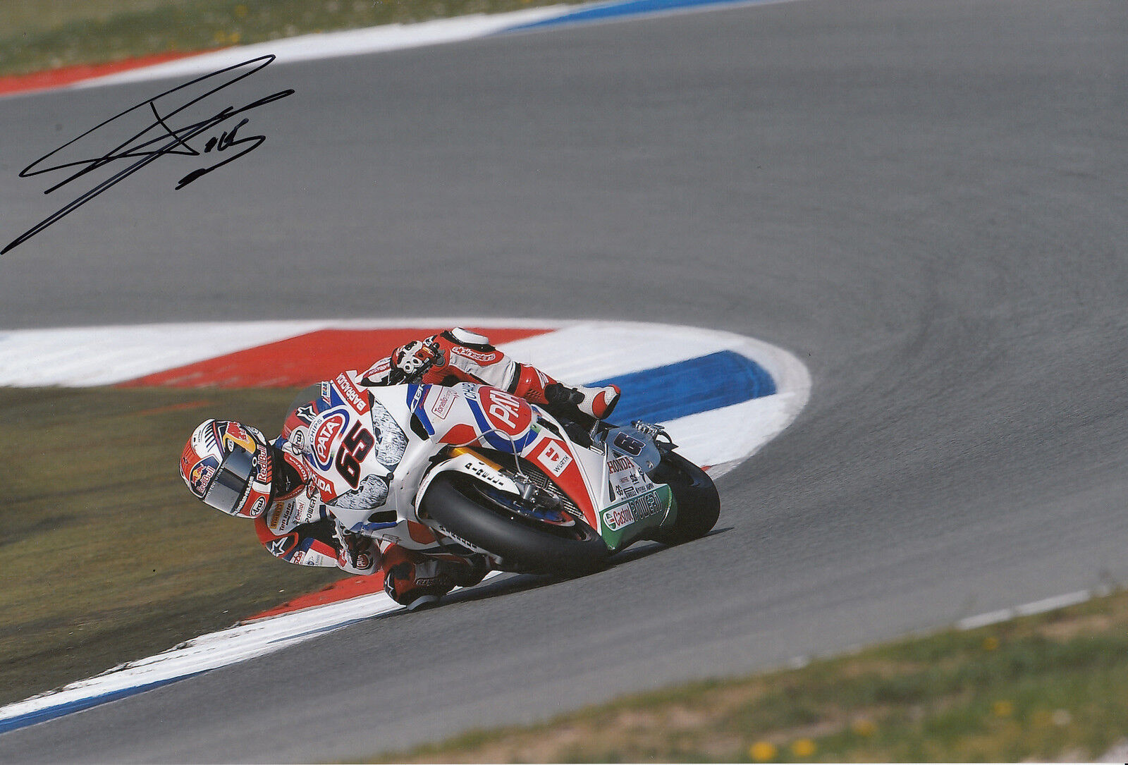 Jonathan Rea Hand Signed Pata Honda 12x8 Photo Poster painting 2.