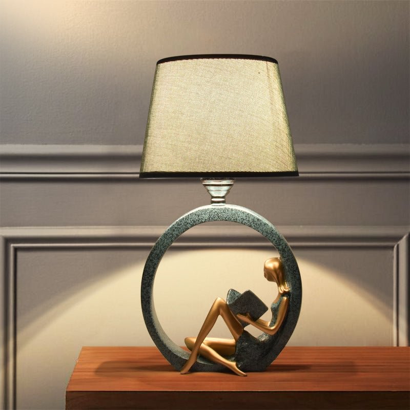 Unique Creative Reading Girl Table Lamp For Bedroom