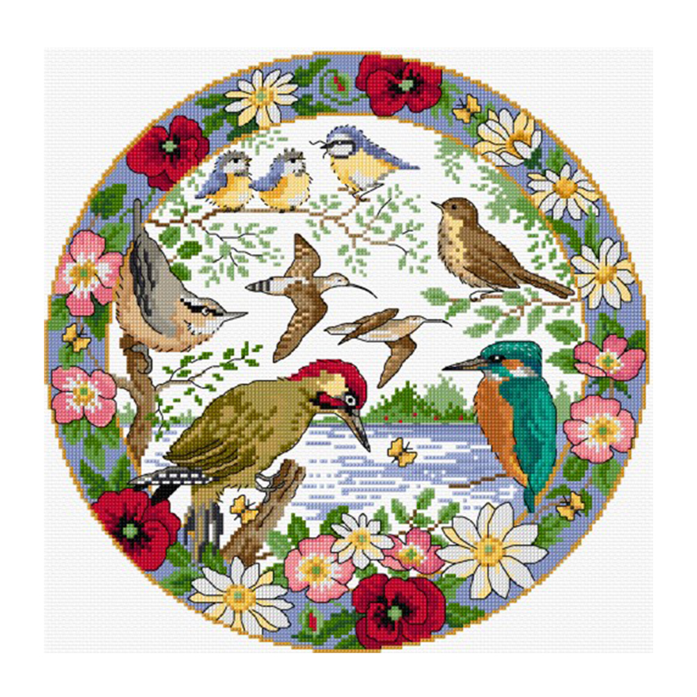 

Bird - 11CT Stamped Cross Stitch - 30*30CM, 501 Original