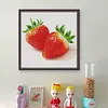 Strawberry-14CT Stamped Cross Stitch Egyptian Cotton 50*50cm/19.69*19.69in