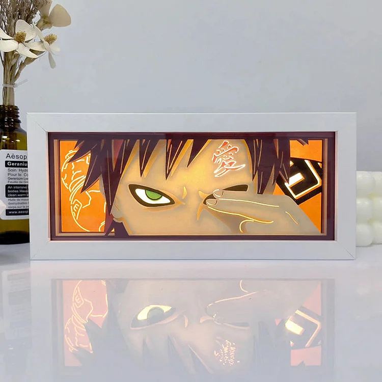3D LED Box Light - Naruto-Gaara
