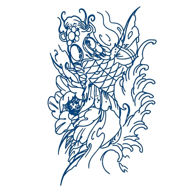 GH1-50 Herbal Juice Tattoo Sticker Semi-permanent Men and Women Long-lasting Waterproof Sweat Plant Juice Tattoo Sticker