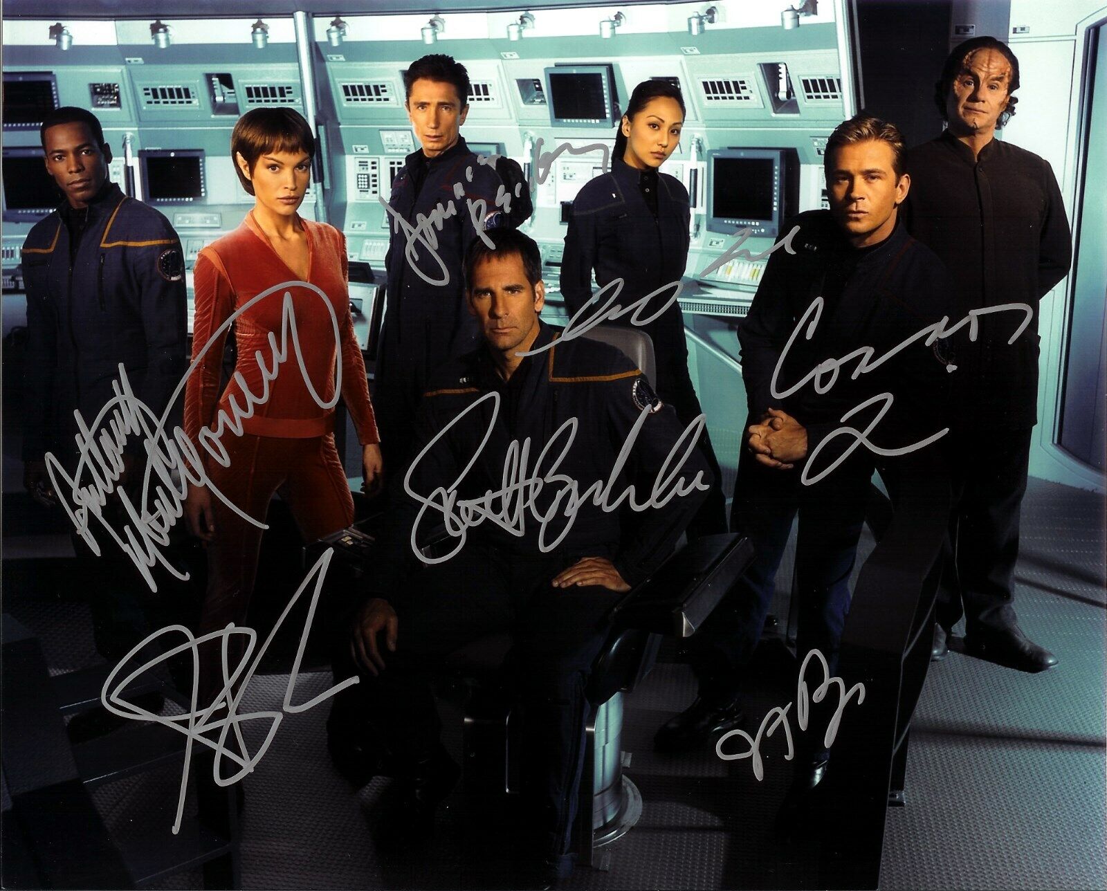 STAR TREK ENTERPRISE - CAST SIGNED Autographed Signed 8x10 Reprint Photo Poster painting #1 !!