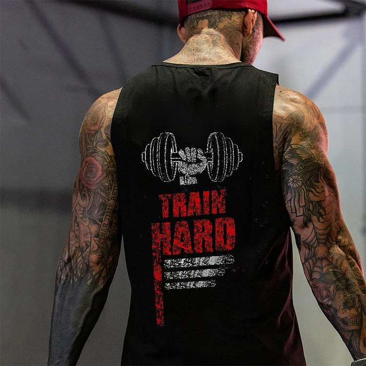 Train Hard Printed Vest