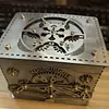 Handmade Metal Mechanical Gear Password Box