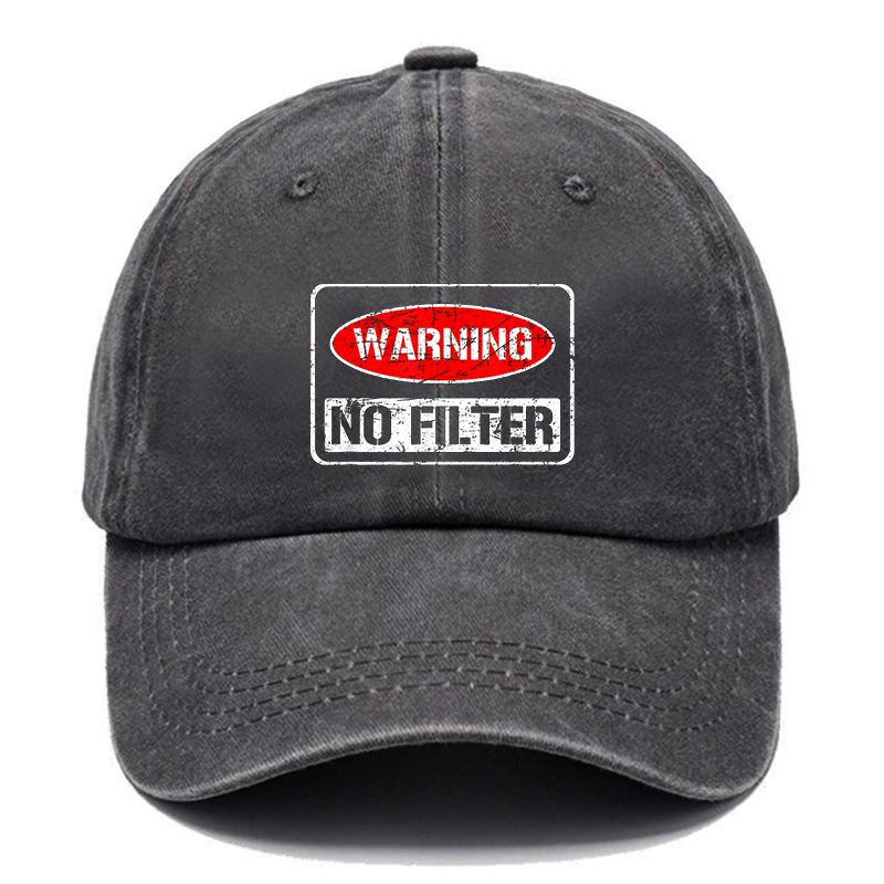 Warning No Filter Hat ctolen