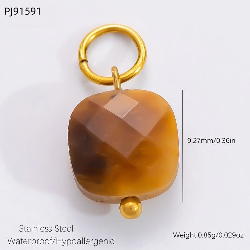 1 Piece 304 Stainless Steel Geometric Cross Heart Shape Jewelry Accessories Pendant