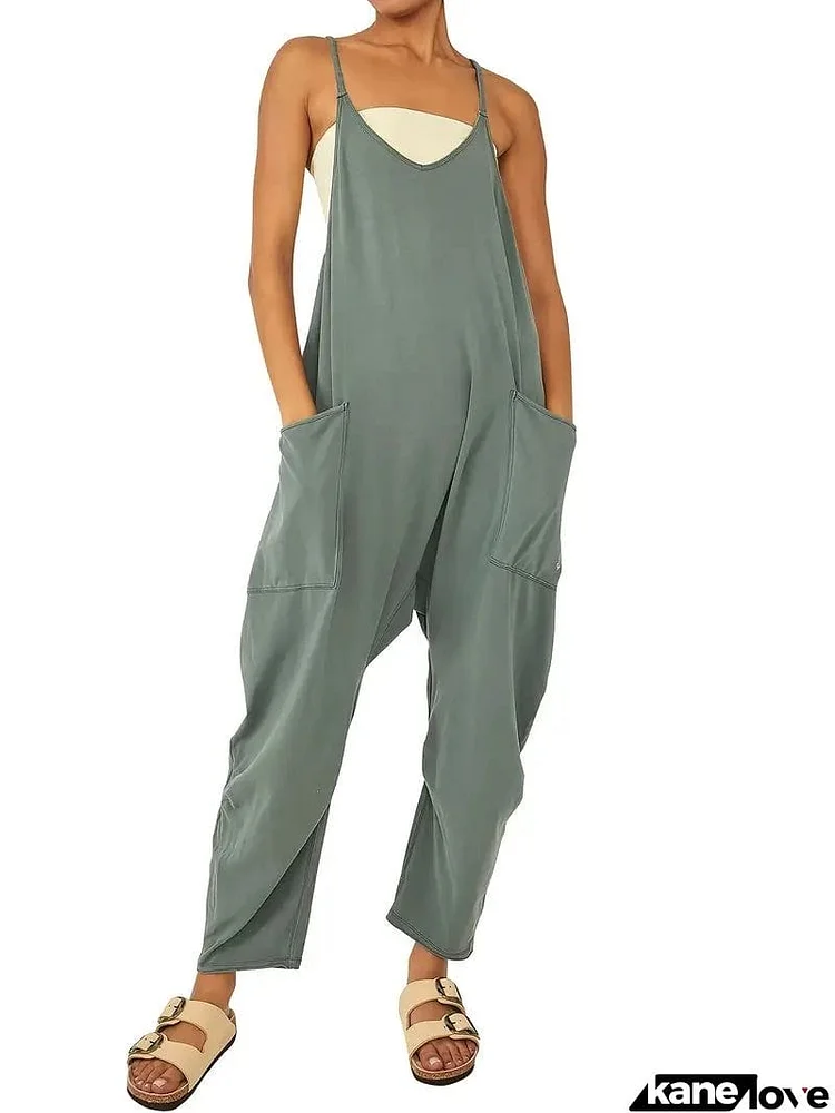 Women's Casual Comfy Baggy Spaghetti Jumpsuits for Summer