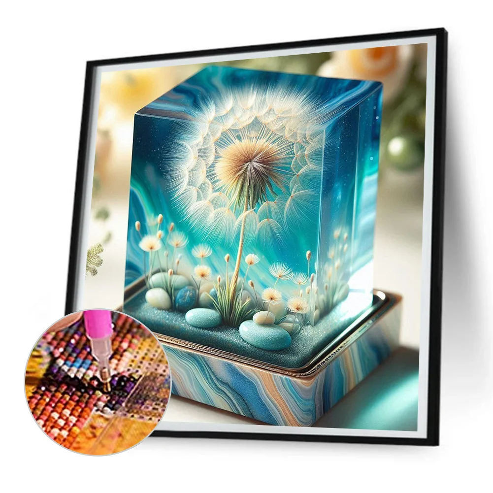 Diamond Painting - Full Round Drill - Dandelion Cube(Canvas|30*30cm)