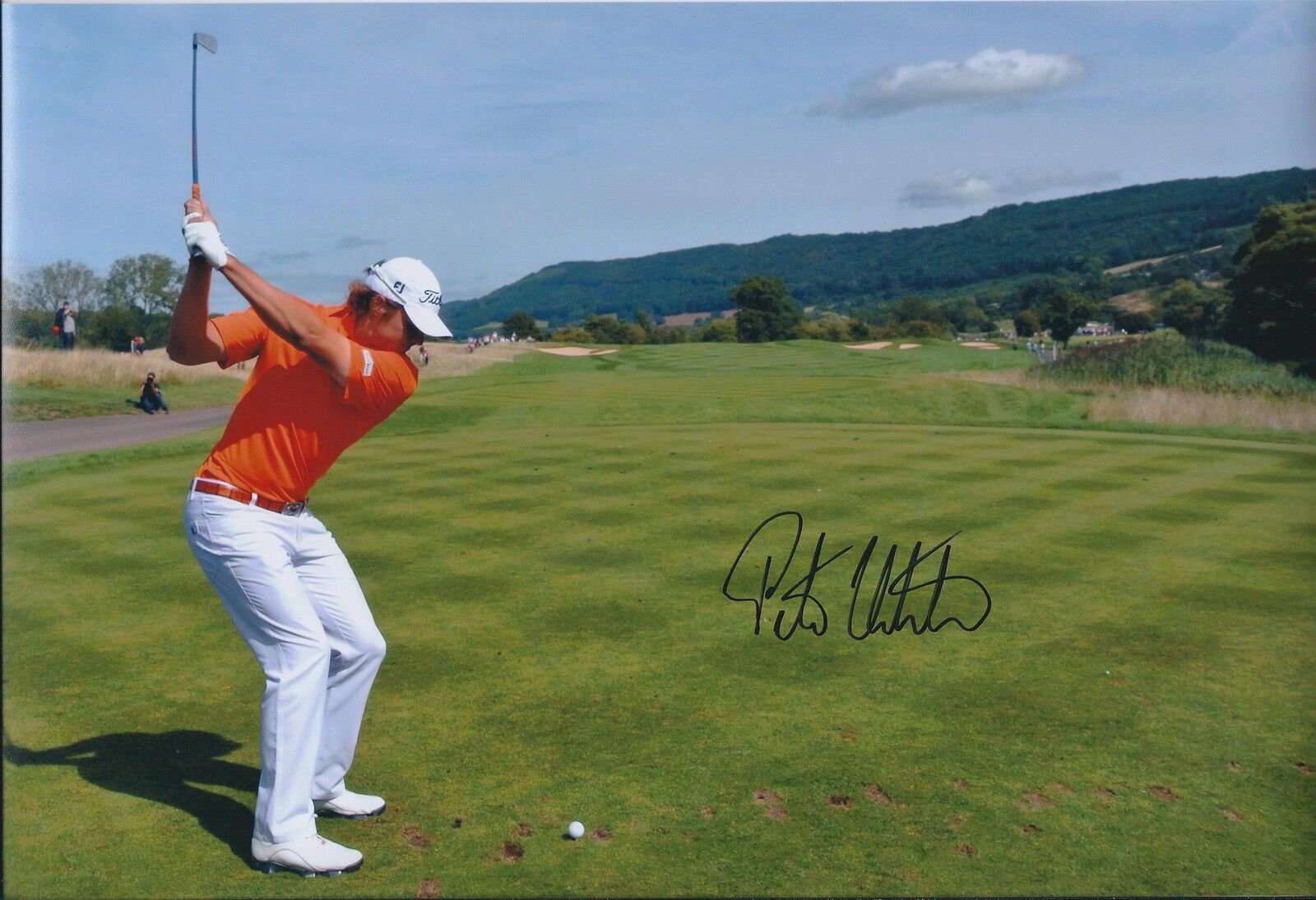 Peter UIHLEIN SIGNED 12x8 Photo Poster painting AFTAL Autograph COA St ANDREWS Dunhill Links
