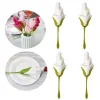  4 Pi&egrave;ces Porte Serviette Cr&eacute;atif Fleur pour Table