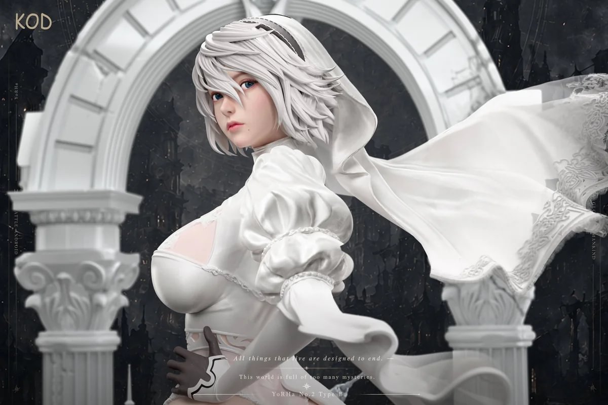 2B Platinum Wedding Statue - NieR: Automata | KOD Studio