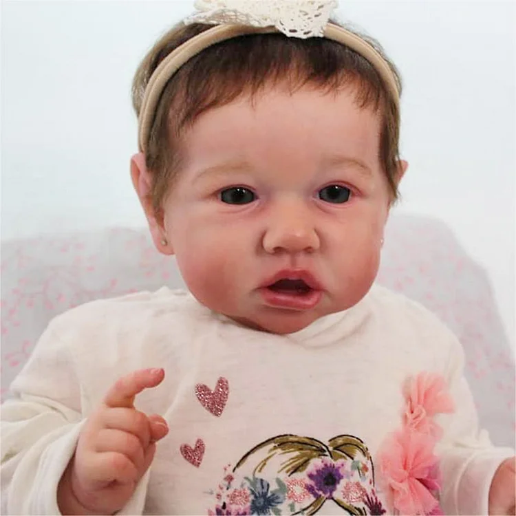  [Reborns Gift for Kid] 20'' Real Lifelike Handmade Awake Toddler Baby Girl Doll Frederica with "Heartbeat and Coo" - Reborndollsshop®-Reborndollsshop®