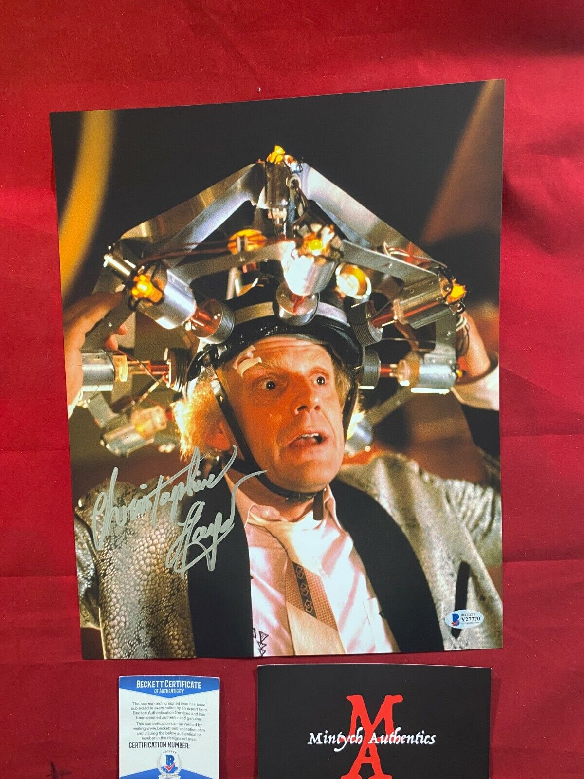 CHRISTOPHER LLOYD SIGNED 11x14 Photo Poster painting! BACK TO THE FUTURE! BECKETT COA! DOC BROWN