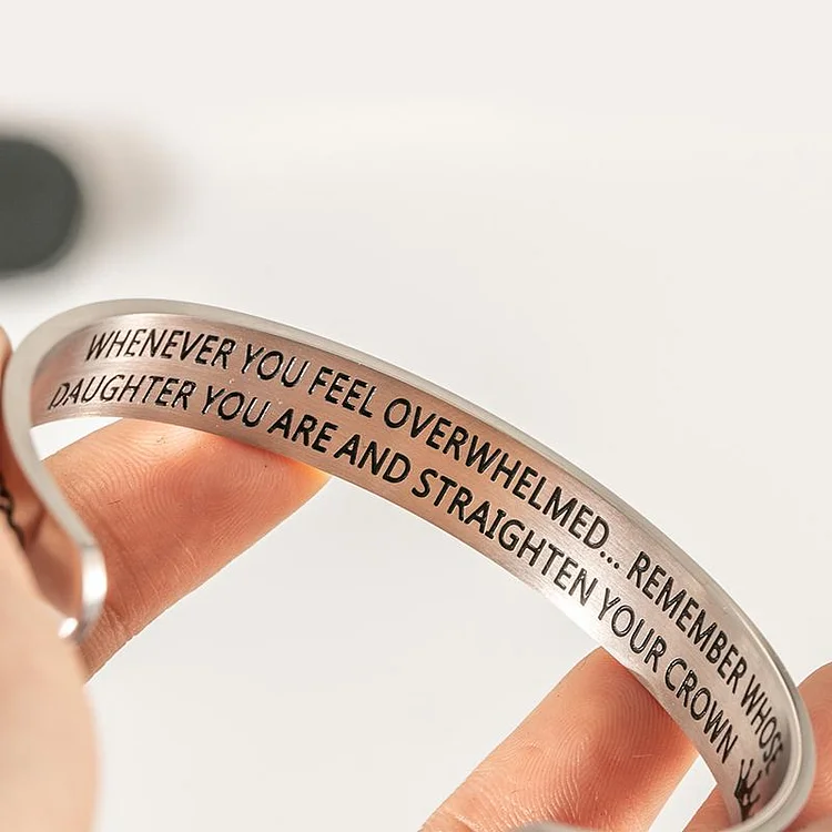 Remember Who You Are and Straighten Your Crown Cuff Bracelet