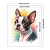 Boston Terrier Dog-11CT Stamped Cross Stitch 40*50cm/15.75*19.69in tapestrymarket