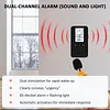 4-in-1 Portable Carbon Monoxide Alarm with Digital Display Plug-in Carbon Monoxide Detector Temperature and Humidity Monitor for Travel Home Hotel Camping RV