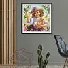 Diamond Painting -DIY Round Drill Lovely Girl Pet(35*35 CM)