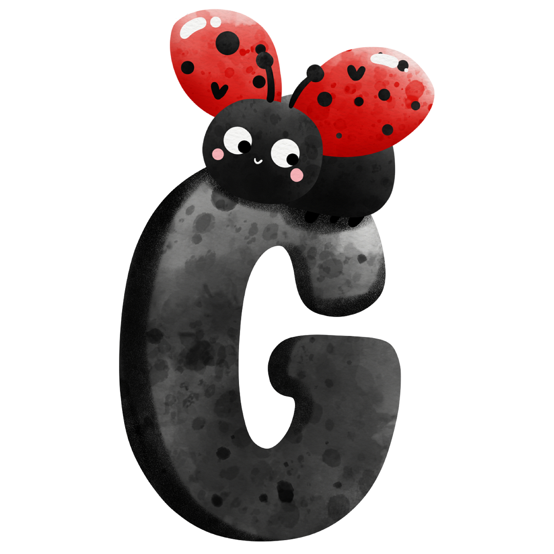 Diamond Painting - Full Round/Square Drill - Ladybug Alphabet(30*30 - 50*50cm)