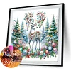 Christmas Elk - Diamond Painting - Full Round Drill (Canvas|30*30cm)