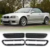 Black 1 Pair Side Grill Grille Fender Vents Replacement for BMW E46 M3 2001-2006