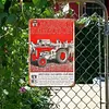 Tracteur Massey Ferguson - Panneaux en &eacute;tain m&eacute;tallique(20*30cm/30*40cm) - Garage