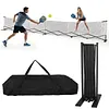 [US Local Warehouse] 22ft Telescopic Peak Ball Posts with Wheels Movable Net Posts Frame Pickleball Training Netting for Indoor & Outdoor Courts