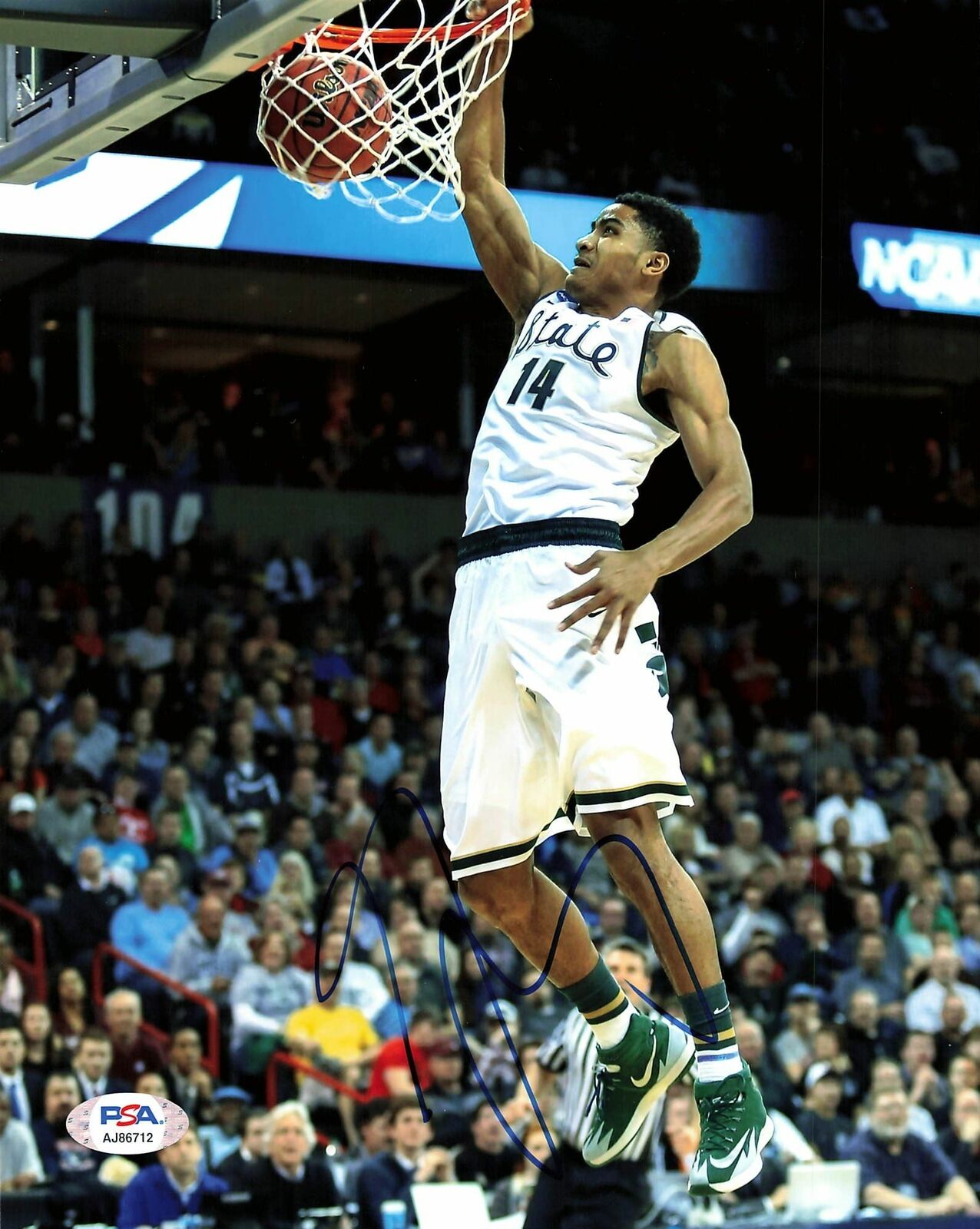 Gary Harris signed 8x10 Photo Poster painting PSA/DNA Michigan State Spartans Autographed