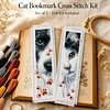 （No Printed Canvas）Cotton Thread 14CT Counted DIY Cat Dog Handmade Cross Bookmark XJL022 tapestrymarket