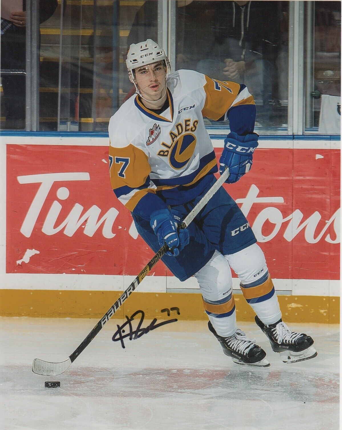 Saskatoon Blades Kirby Dach Autographed Signed 8x10 Photo Poster painting COA #1