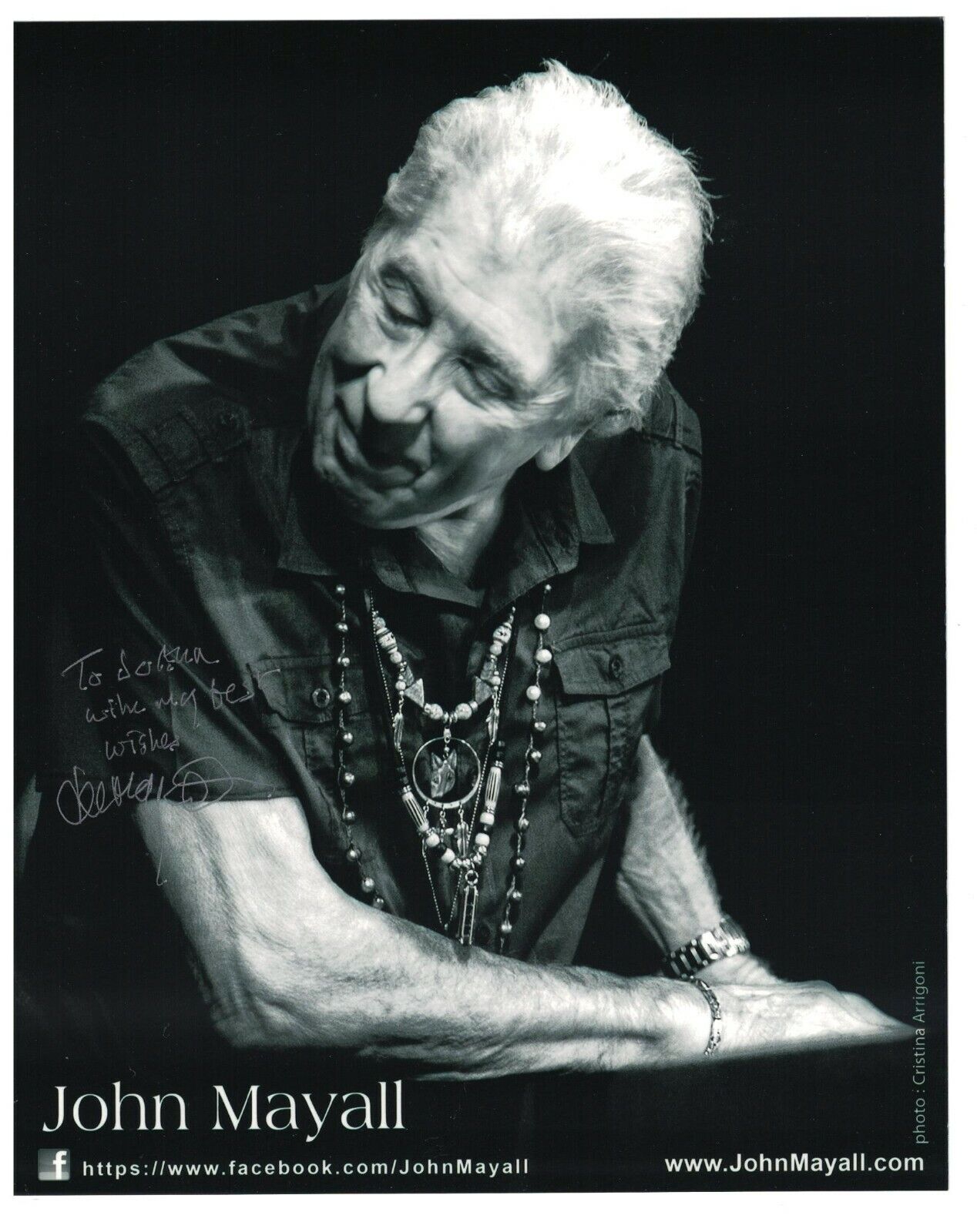 John Mayall Signed Autographed 8 x 10 Photo Poster painting Guitarist Singer B