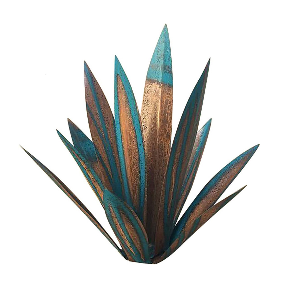 

1 Set Iron Art Cantury Plant Creative Yard Statue Garden Decor Ornaments, Blue, 501 Original
