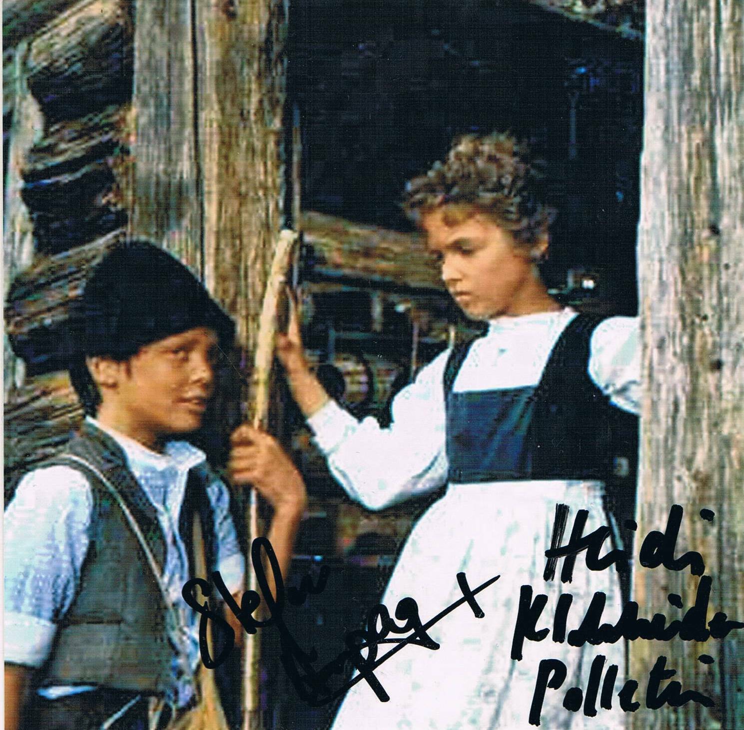 HEIDI Katja Polletin & Stefan Arpagaus autograph signed Photo Poster painting 5x5