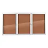 [US Local Warehouse] Enclosed Bulletin Board with Locking Door Outdoor Bulletin Board Aluminum Frame Wall Display Case Weatherproof for  Office Commercial Hospital Etc