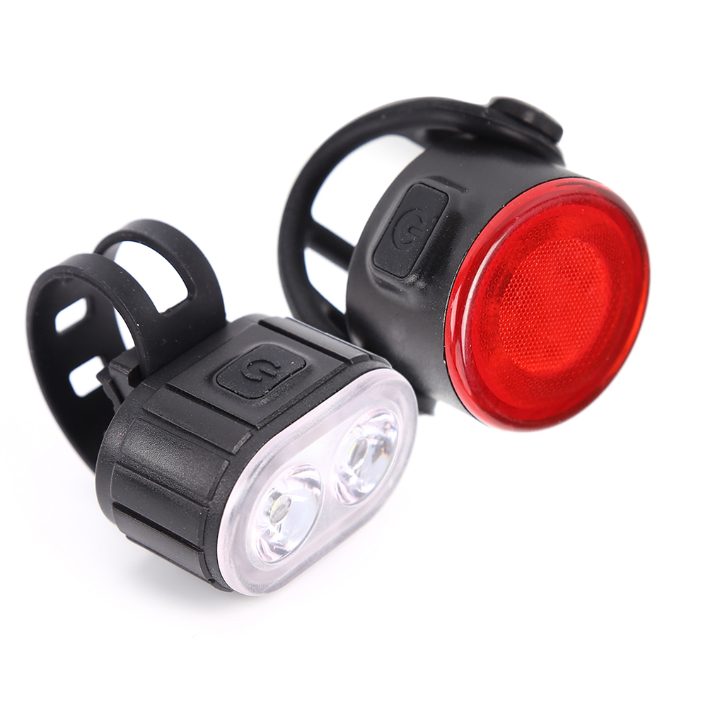 

Bicycle Front Rear Lights Set Bike USB Waterproof LED Taillight Headlight, 501 Original