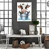 Bucket Cow-Paint By Numbers Acrylic Painting 40*50CM