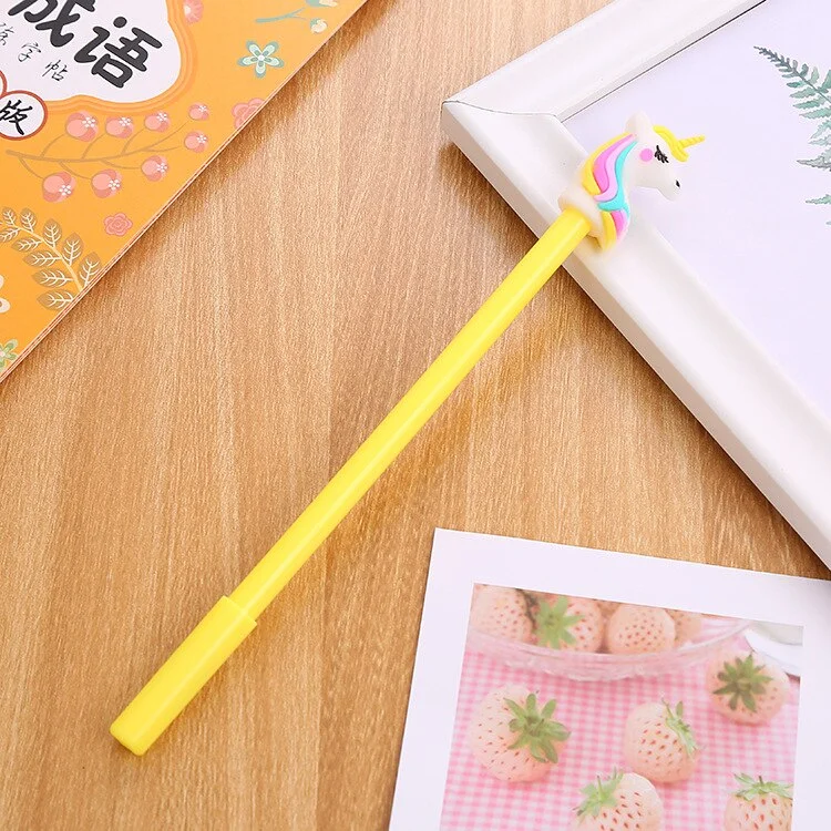 1 Piece Lytwtw's Cute Kawaii Multicolour Gel Pen Korean Cartoon Creative Unicorn School Office Stationery Pens