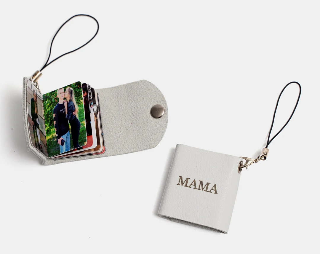 💕Mothers day gift Personalised Mini Photo Album Keychain
