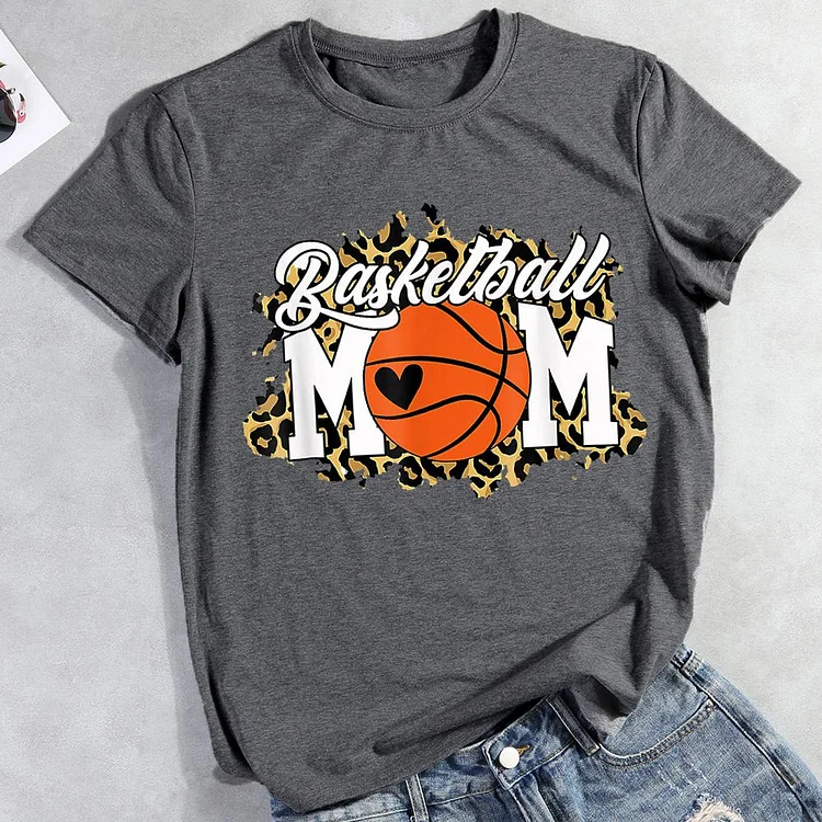 Basketball Mom Leopard T-Shirt-010817