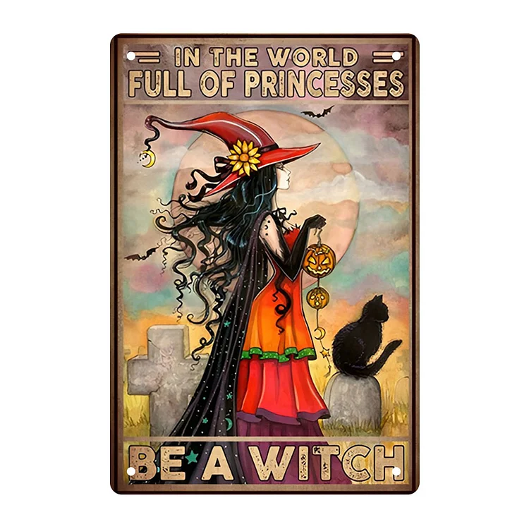 Cat Full Of Princesses- Vintage Tin Signs/Wooden Signs - 7.9x11.8in & 11.8x15.7in