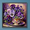 (US Only)Paint By Numbers Kit On Canvas DIY Oil Art Phalaenopsis Picture Decor40x40cm