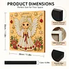 Kit d&rsquo;art de peinture en perles maison encadr&eacute; 7,87x7,87 pouces pour la d&eacute;coration murale
