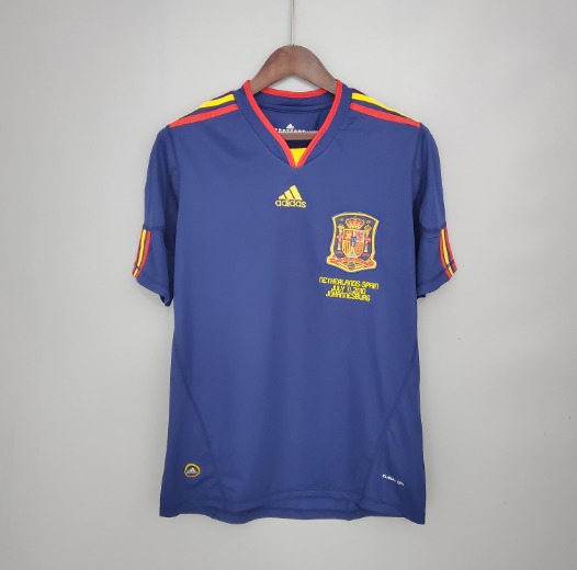 Retro Spain 2010 Away Football T-Shirt Thai Quality