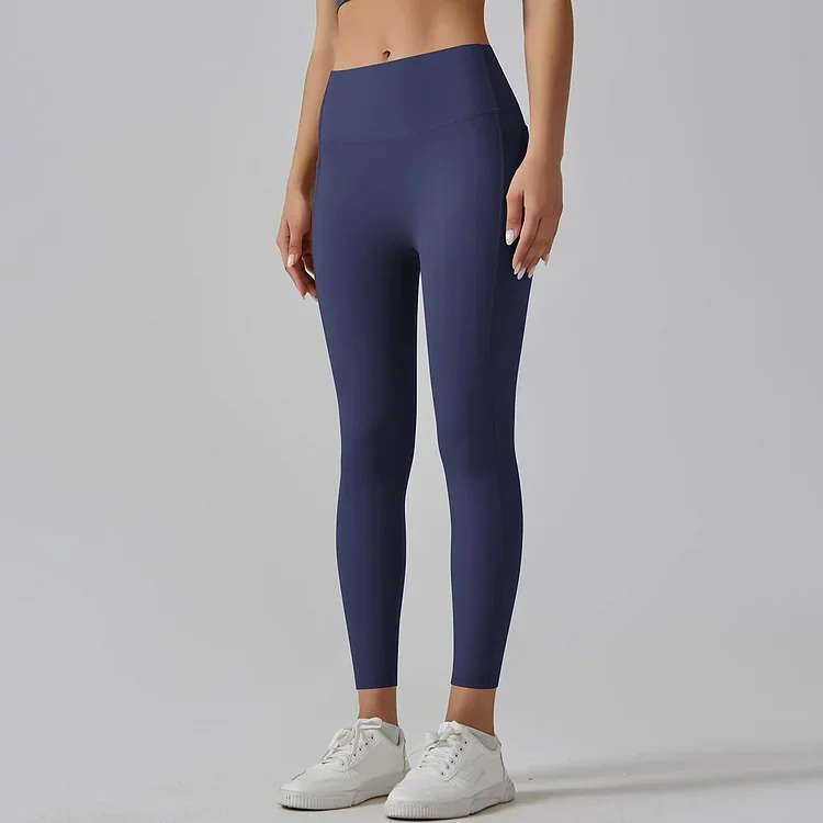High Waisted Tummy Control Side Pocket Shaping Training Leggings