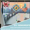 3PCS-5 5D DIY Diamond Painting Wind Chimes Suncatcher Kit Double Sided Diamond Art Kits Suncatcher with Crystal Pendant for Home Wall Window Decor Adults DIY Art Craft
