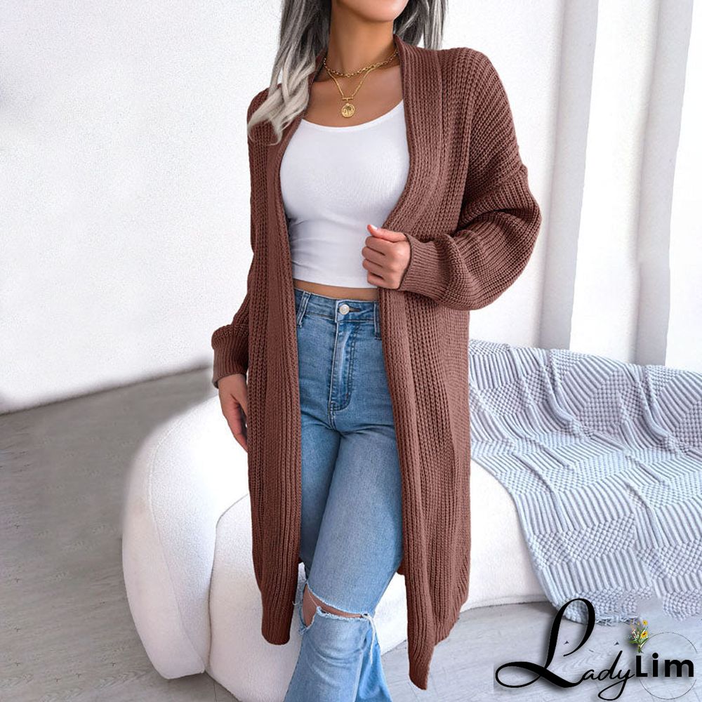 Casual Solid Colour Cardigan