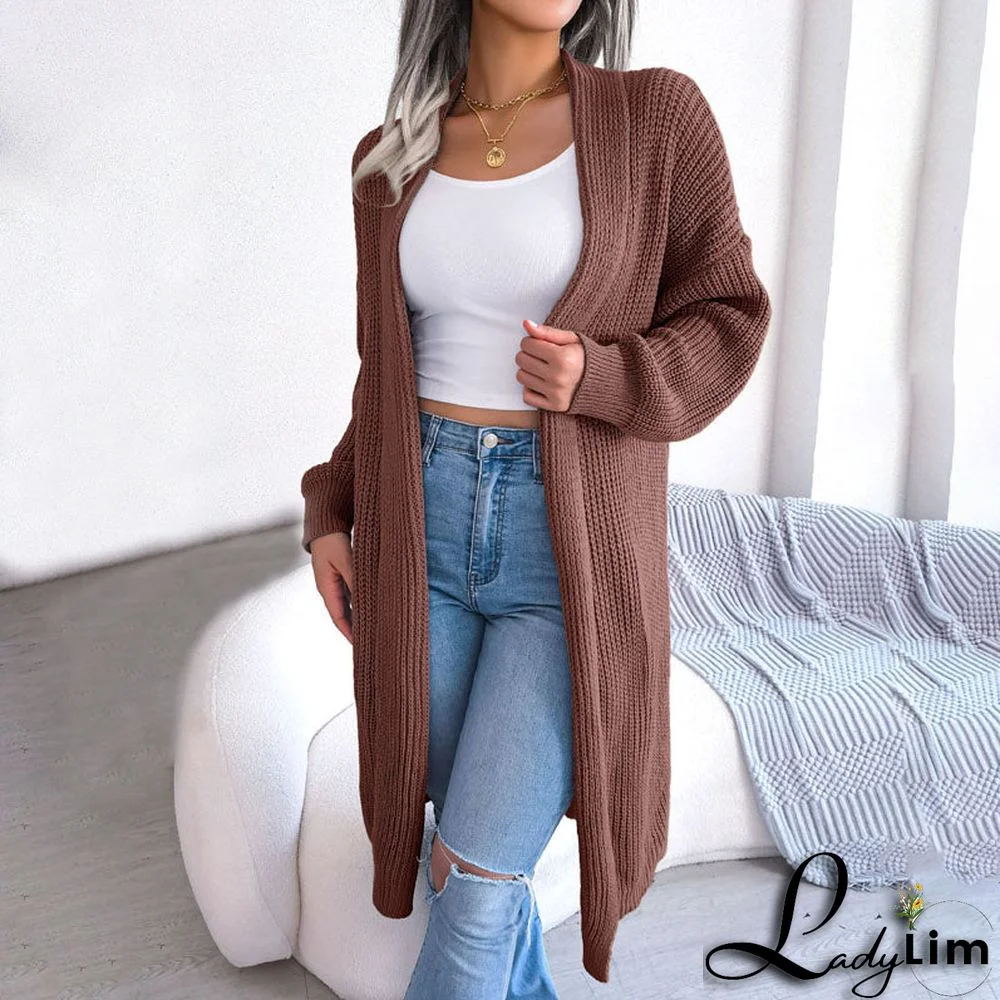 Casual Solid Colour Cardigan