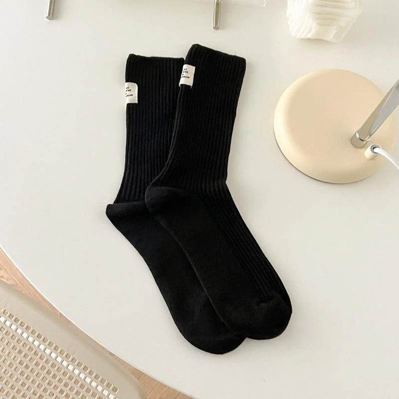 Brownm Colors Mid Cut Socks