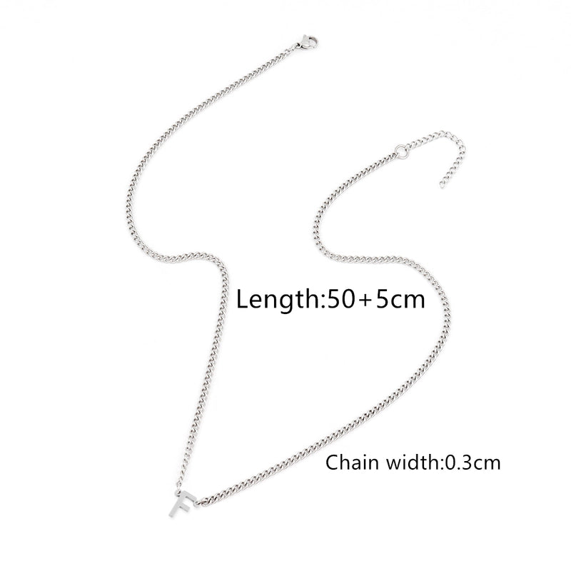 Minimalist Classic Style Letter 201 Stainless Steel 304 Stainless Steel Men’s Pendant Necklace Men Pendant Necklaces