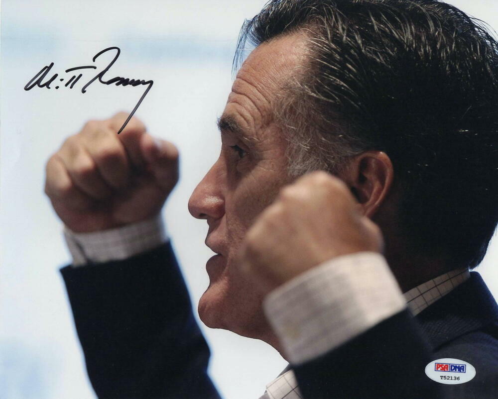 MITT ROMNEY SIGNED AUTOGRAPH 8X10 Photo Poster painting - 2002 SALT LAKE CITY OLYMPICS, 2012 PSA